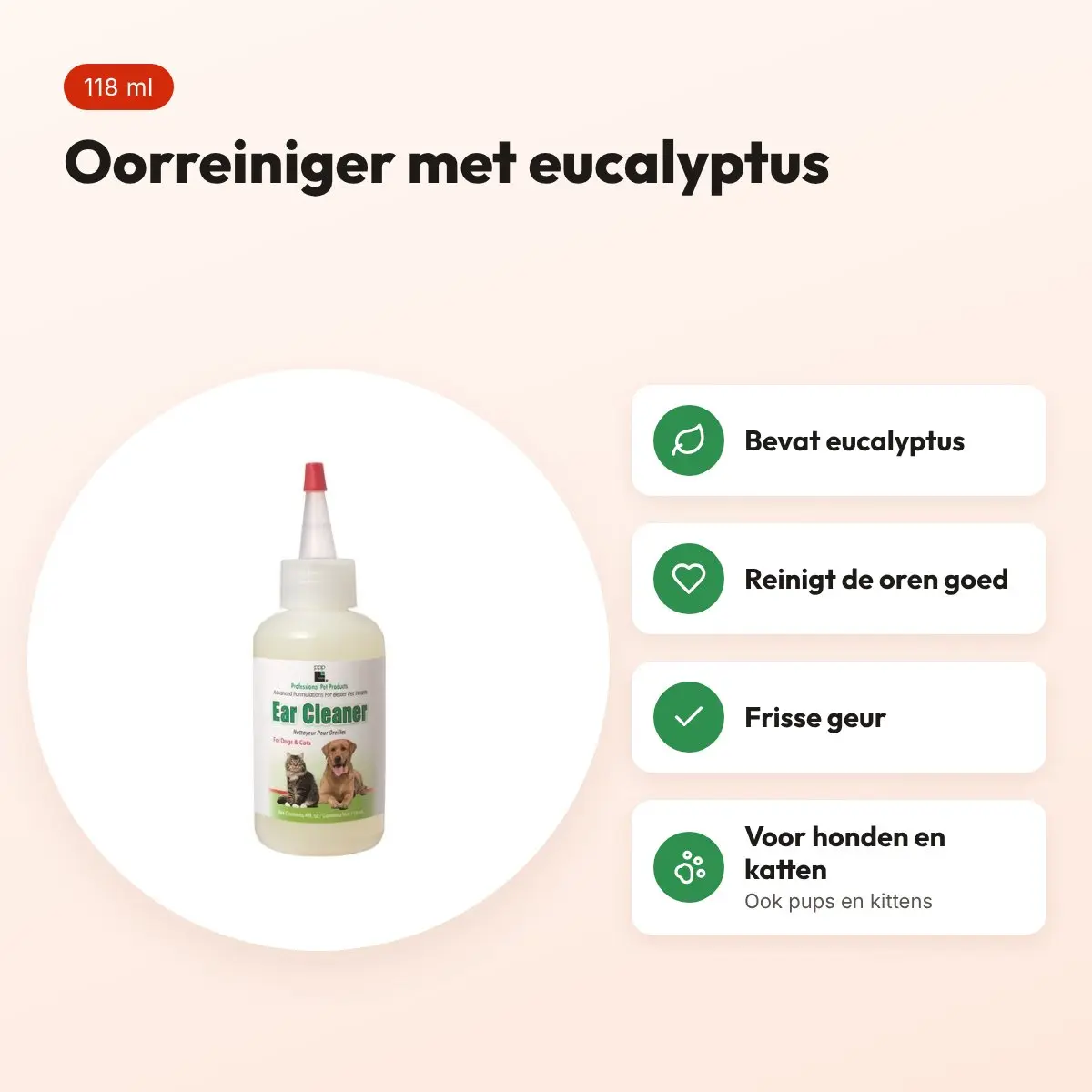 PPP oorreiniger eucalyptus 118 ml – frisse oorverzorging – voordelen