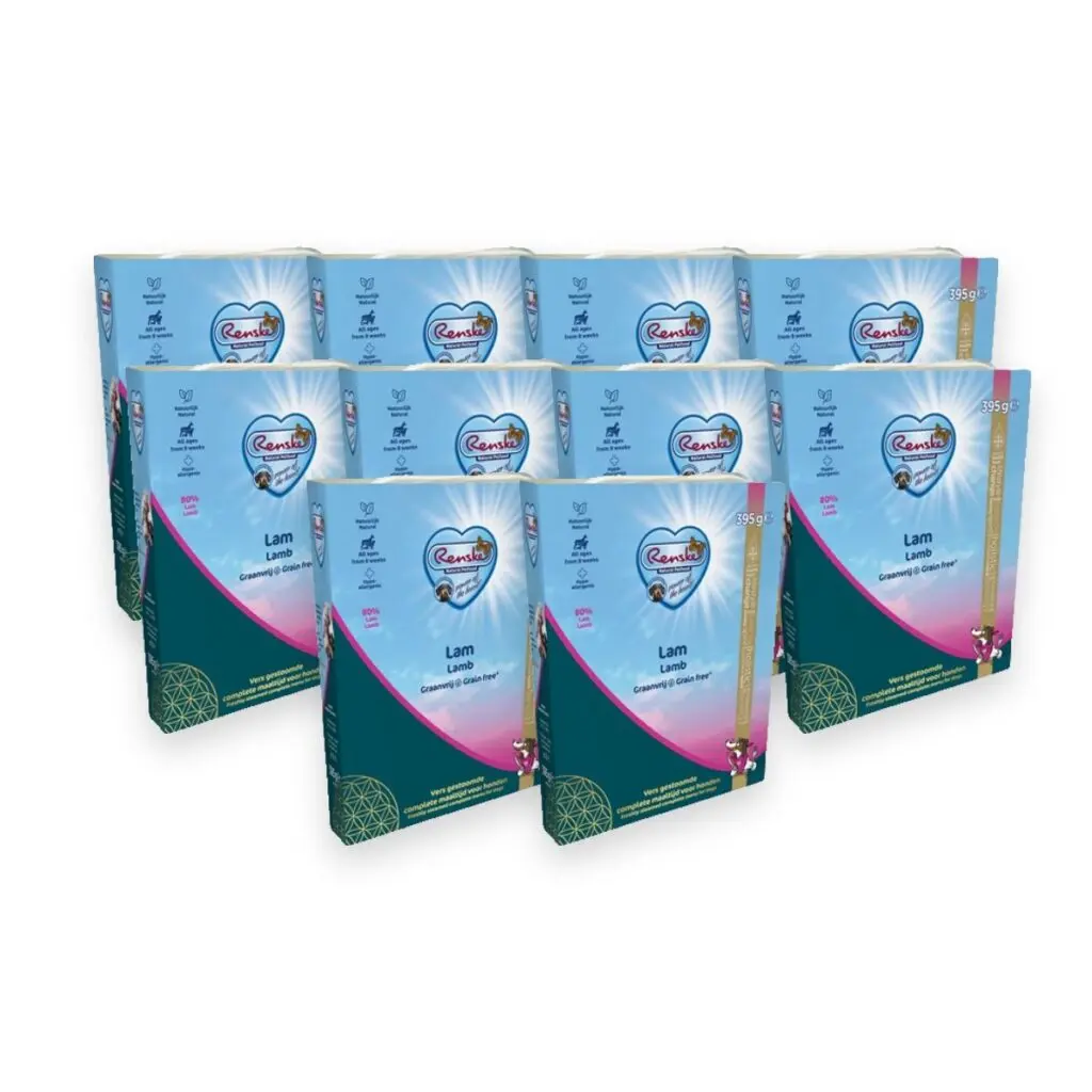 Renske hondenvoer vers vlees lam 10 x 395 g – graanvrij