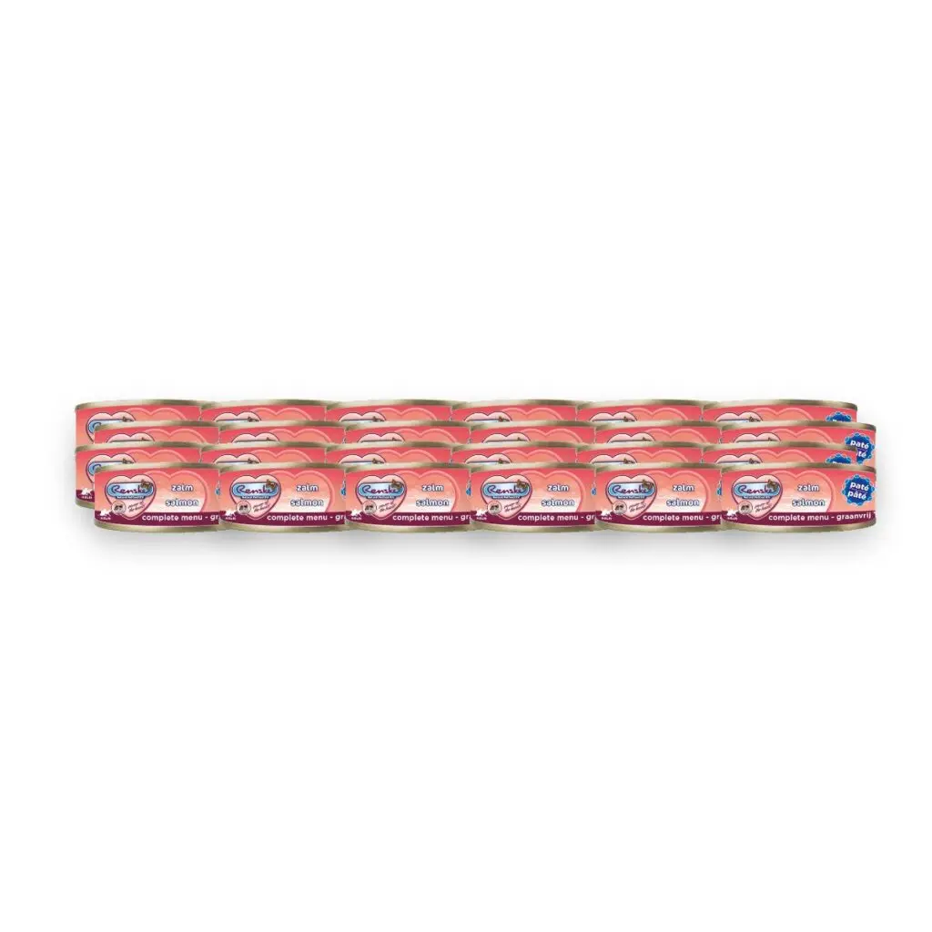 Renske kattenvoer paté zalm 24 x 70 g – graanvrij