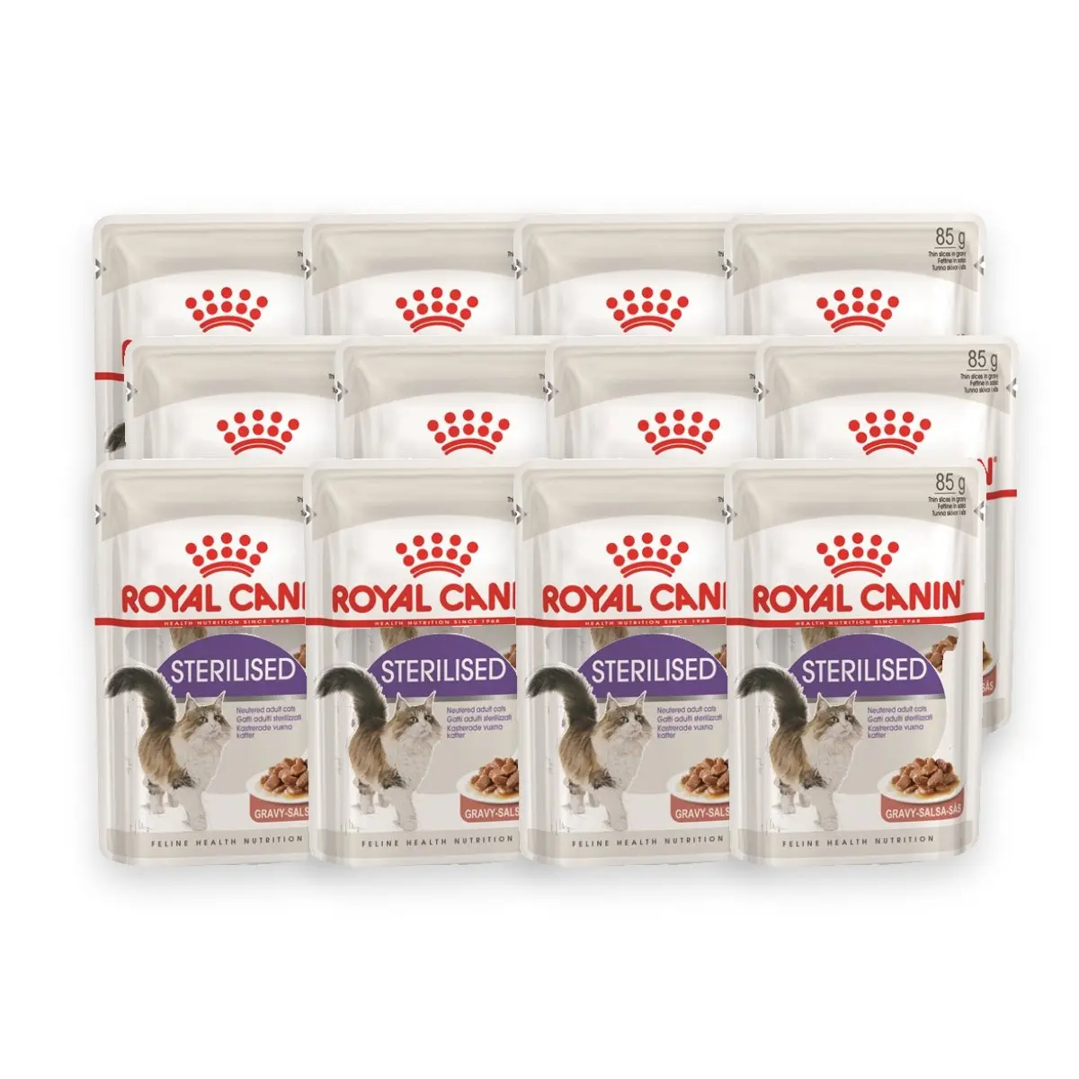Royal Canin Sterilised in gravy kattenvoer 12 x 85 g – vleesbrokjes