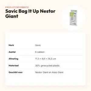 Savic Bag It Up Nestor Giant kattenbakzakken – 6 stuks – productinformatie