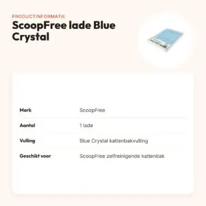 ScoopFree vervangingslade Blue Crystal kattenbakvulling – 1 stuk – productinformatie