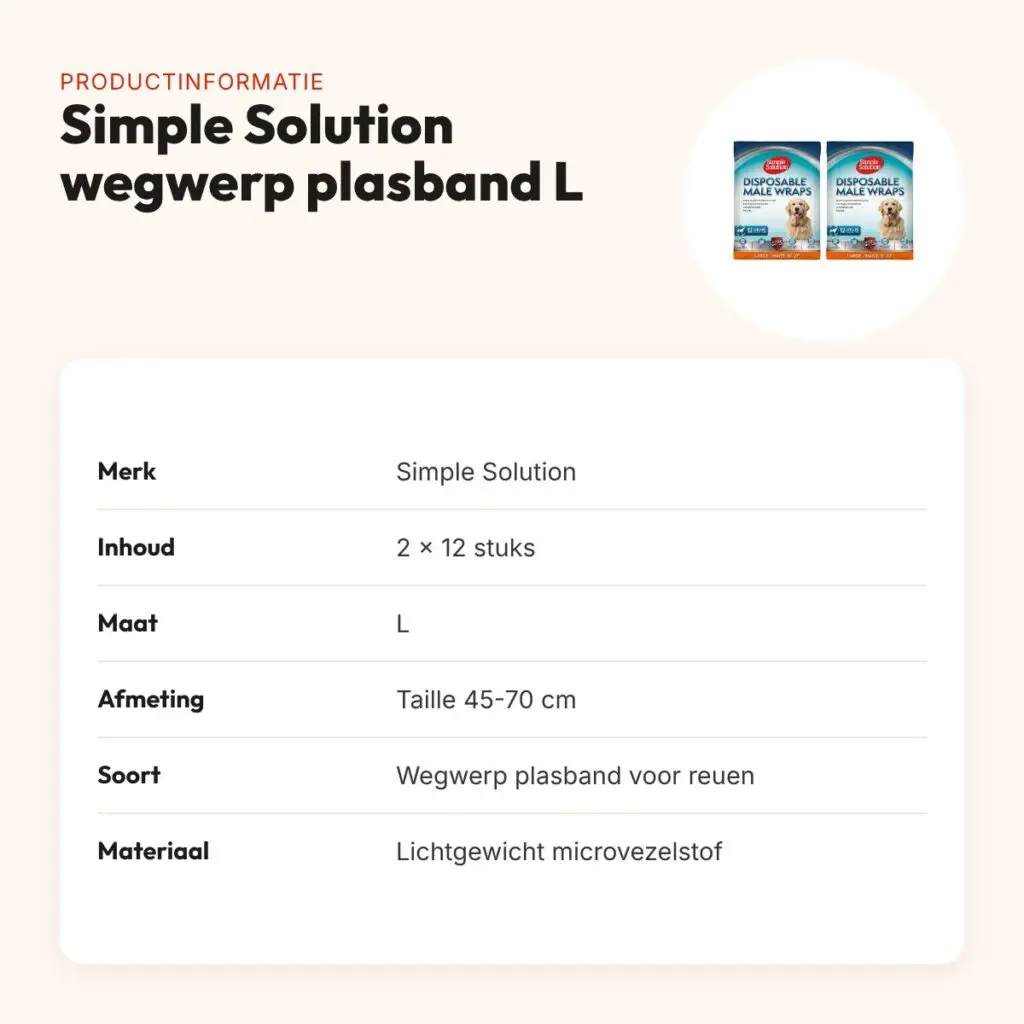 Simple Solution plasband reu wegwerp L 45-70 cm – multipack 2 x 12 stuks – productinformatie