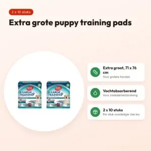 Simple Solution puppy training pads 71 x 76 cm – multipack 2 x 10 stuks – voordelen