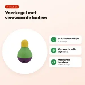 Starmark Bob-A-Lot voerkegel Large – anti-slip, 21 x 13,5 cm – voordelen