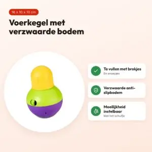 Starmark Bob-A-Lot voerkegel Small – anti-slip, 16 x 10 x 10 cm – voordelen