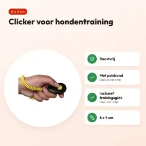Starmark clicker Pro-Training Deluxe zwart en geel – 6 x 4 cm, roestvrij – voordelen