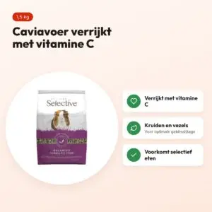 Supreme Science Selective caviavoer 1,5 kg – met vitamine C – voordelen