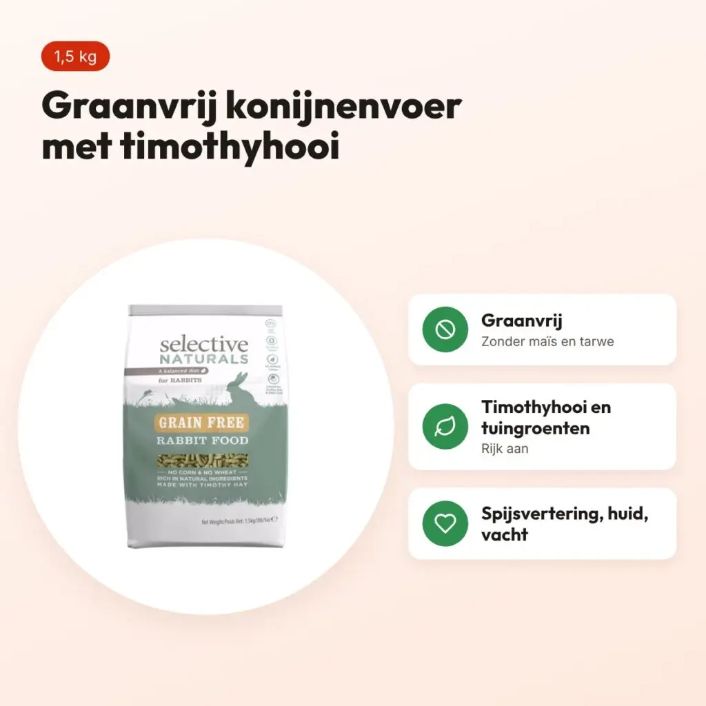 Supreme Science Selective konijnenvoer graanvrij 1,5 kg – voordelen