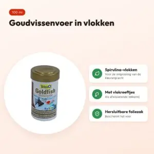 Tetra Animin Gold goudvissenvoer vlokken 100 ml – met spirulina – voordelen