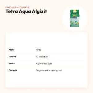 Tetra Aqua Algizit algenbestrijder 10 tabletten – tegen sterke algengroei – productinformatie