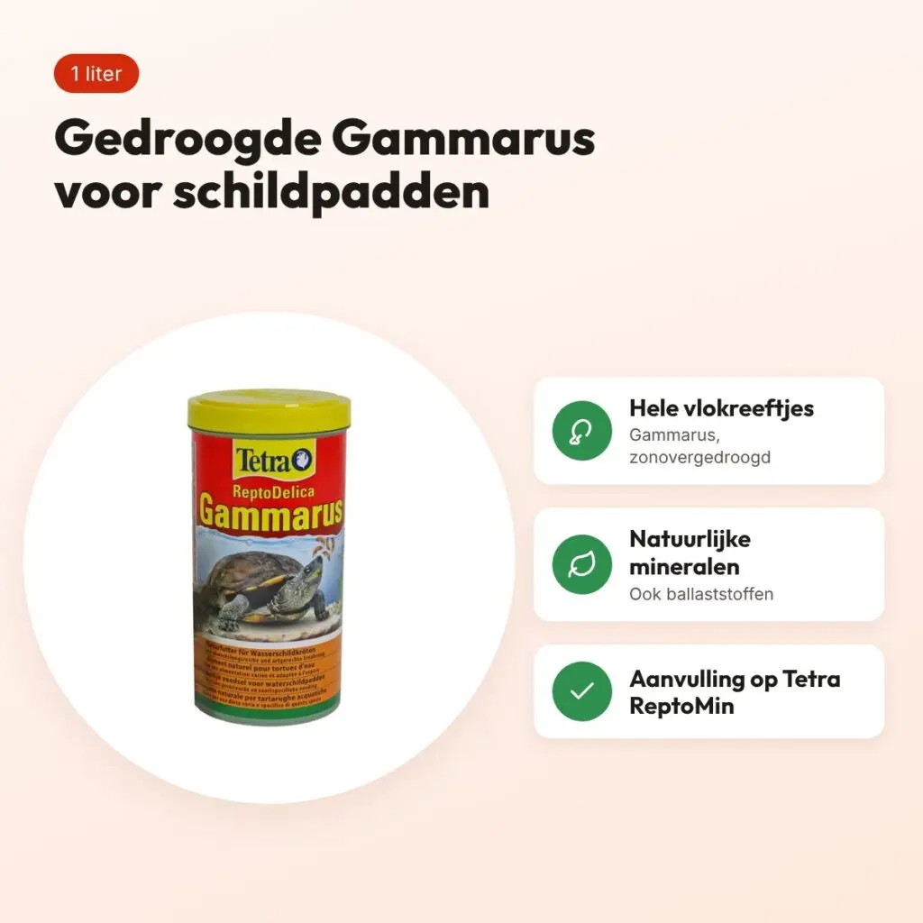 Tetra Gammarus schildpadvoer 1 l – gedroogde vlokreeftjes – voordelen