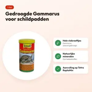 Tetra Gammarus schildpadvoer 1 l – gedroogde vlokreeftjes – voordelen