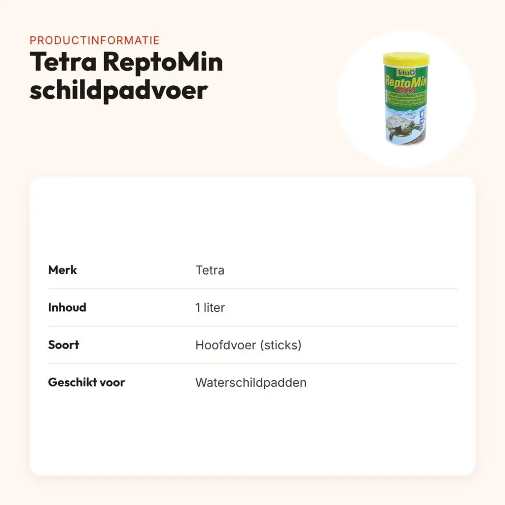 Tetra ReptoMin schildpadvoer 1 l – hoofdvoer sticks voor waterschildpadden – productinformatie