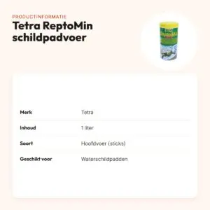 Tetra ReptoMin schildpadvoer 1 l – hoofdvoer sticks voor waterschildpadden – productinformatie
