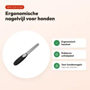 Tools-2-Groom nagelvijl voor honden 16,5 x 2,5 x 1 cm – ergonomisch – voordelen