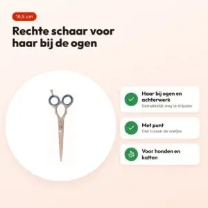 Tools-2-Groom schaar recht 51650 – 6,5 inch (16,5 cm) – voordelen