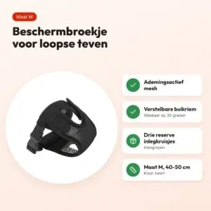 Trixie beschermbroekje Comfort mesh zwart M 40-50 cm – verstelbaar – voordelen