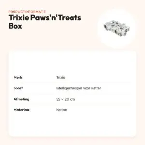 Trixie Cat Activity Paws'n'Treats Box 35 x 20 cm – karton – productinformatie