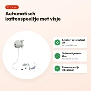 Trixie Catch It automatisch kattenspeelgoed met visje 10 x 14 cm – voordelen