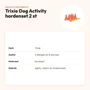 Trixie Dog Activity hordenset 2 stuks – 6 pionnen, verstelbaar – productinformatie