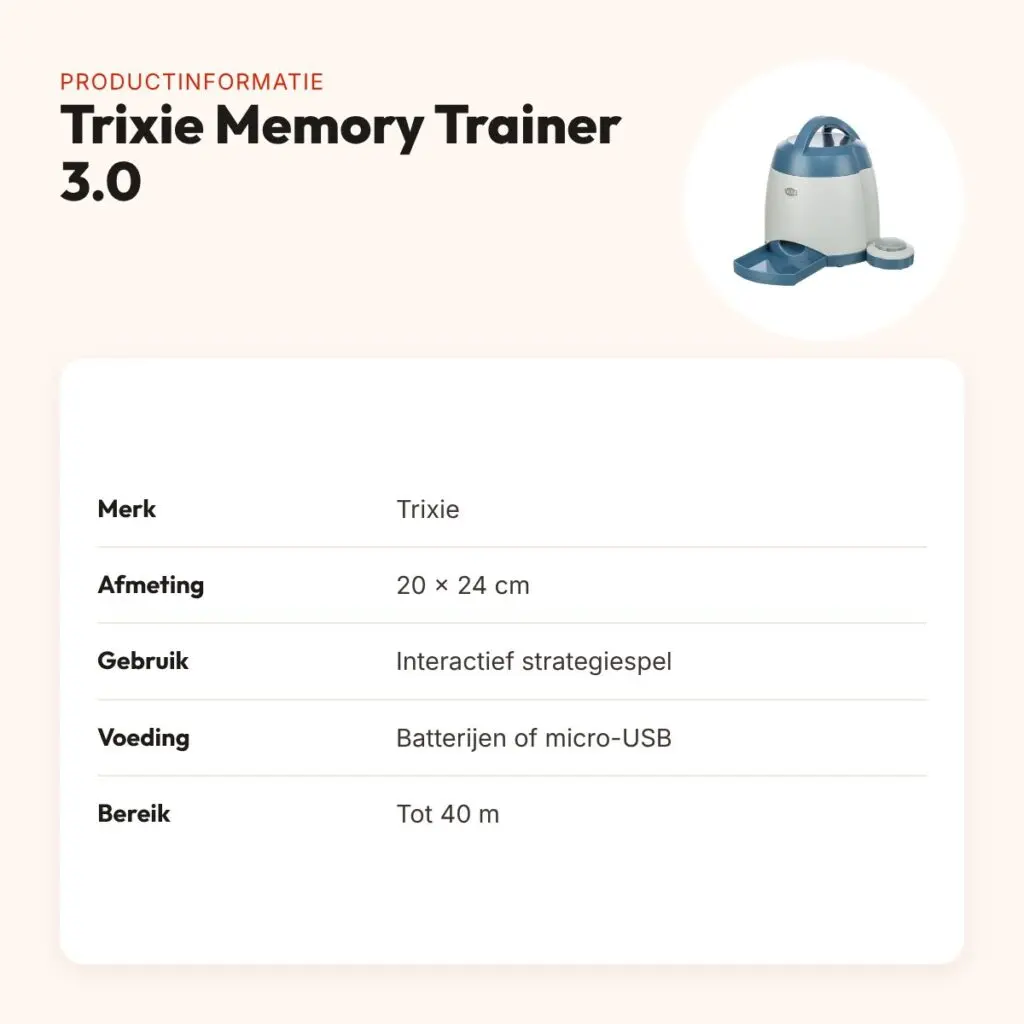 Trixie Dog Activity Memory Trainer 3.0 20 x 24 cm – strategiespel – productinformatie