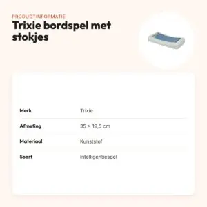 Trixie honden bordspel met stokjes 35 x 19,5 cm – intelligentiespel – productinformatie
