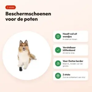Trixie hondenschoenen Walker Care zwart XL – 2 stuks, 20 x 10 cm – voordelen