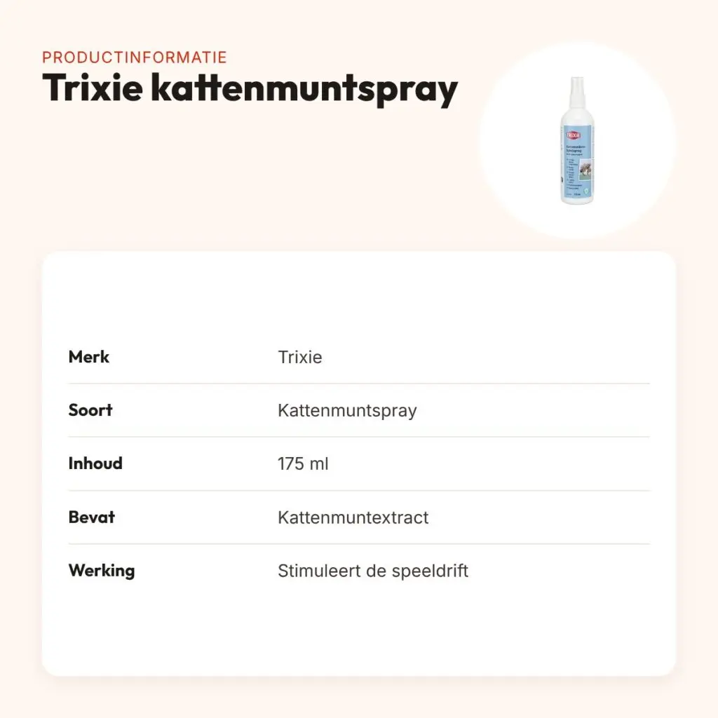 Trixie kattenmuntspray voor speelstimulatie 175 ml – productinformatie