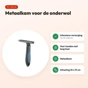 Trixie metaalkam langhaar 10 x 15 cm – voor de onderwol – voordelen