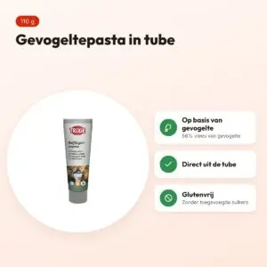 Trixie Premio gevogeltepasta 110 g – glutenvrije beloning in tube – voordelen