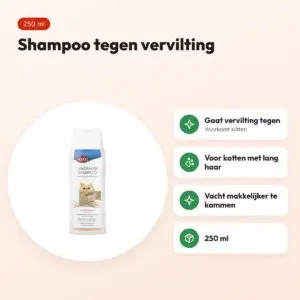 Trixie shampoo langharige kat 250 ml – tegen vervilting – voordelen