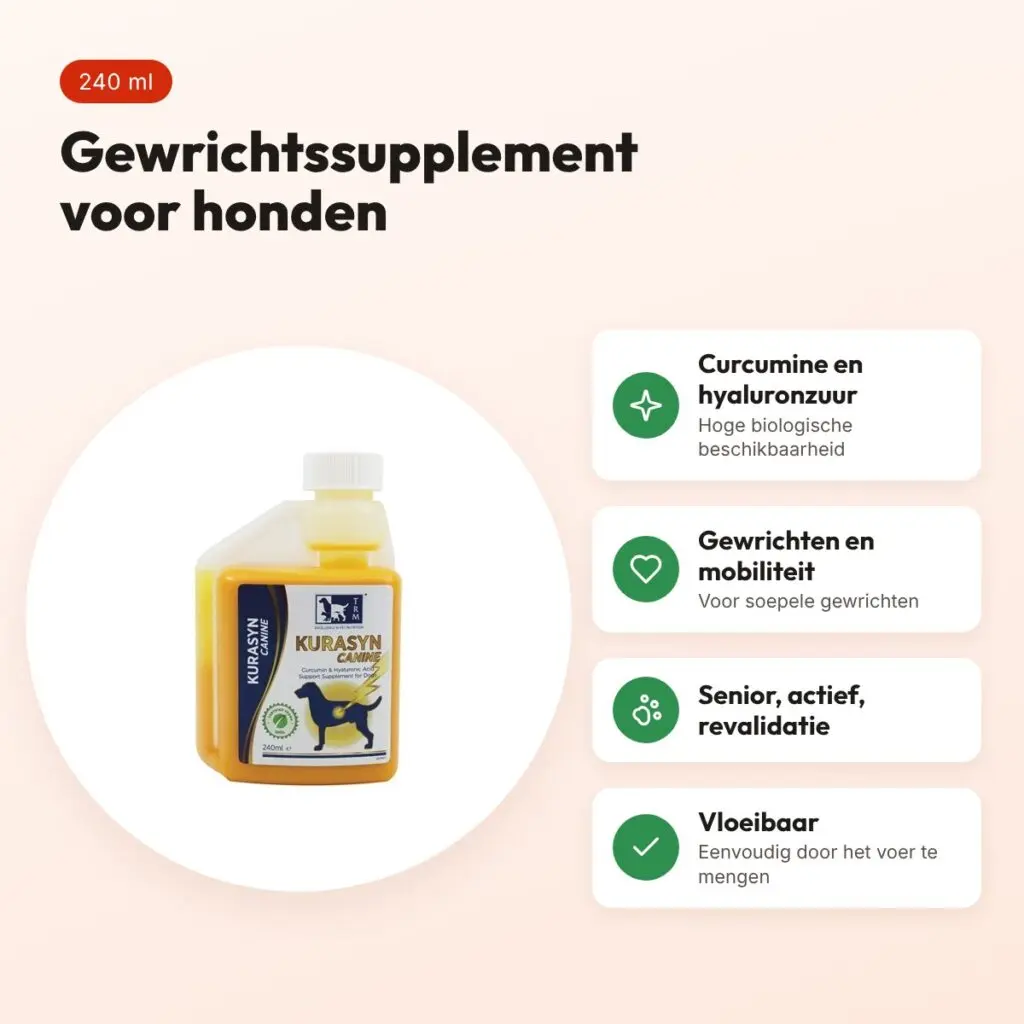 TRM Kurasyn Canine 240 ml – gewrichtssupplement voor honden – voordelen