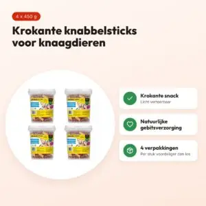 Utopia Diertotaal knabbelsticks 450 g – multipack 4 stuks – voordelen