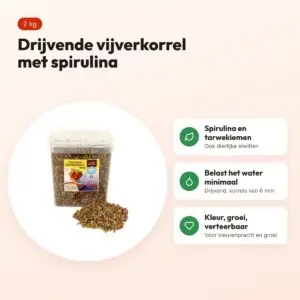 Utopia Diertotaal vijverkorrel drijvend 6 mm 2 kg – voordelen