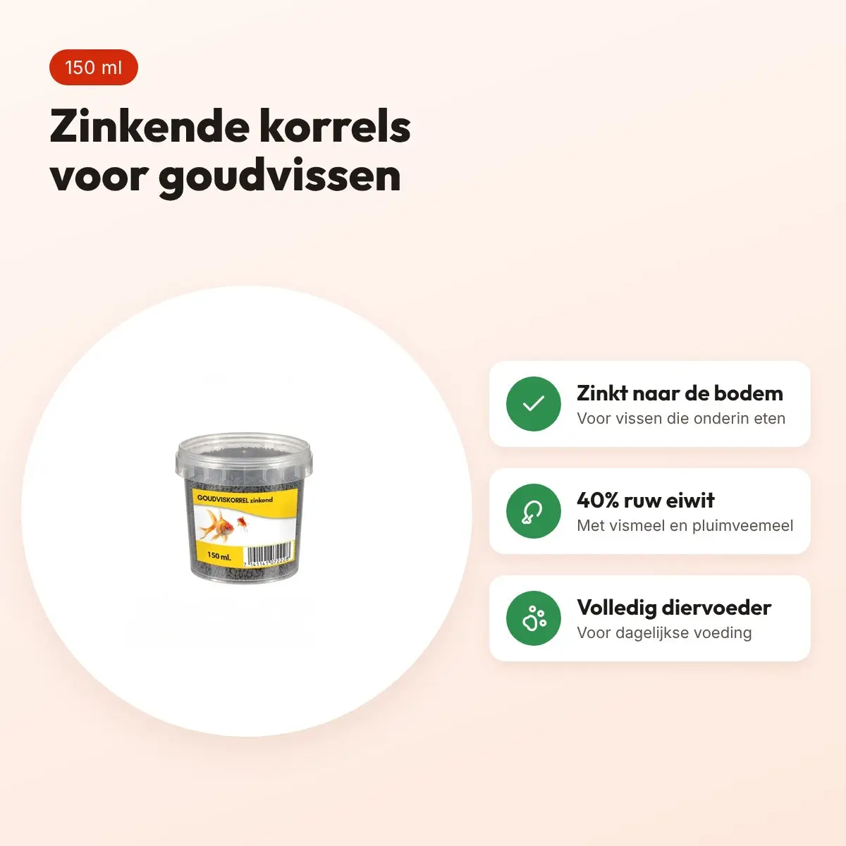 Utopia goudviskorrels zinkend 150 ml – voordelen
