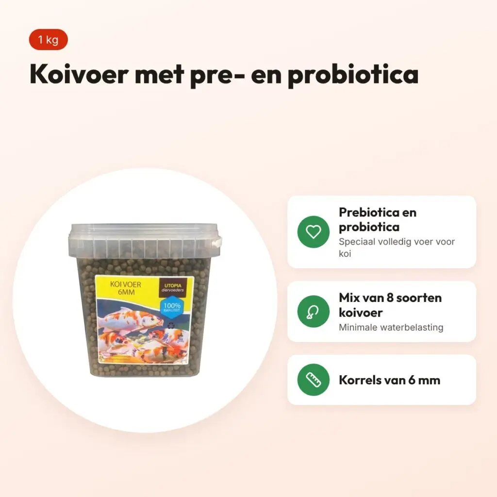 Utopia koivoer 6 mm 1 kg – met pre- en probiotica – voordelen