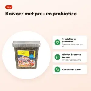 Utopia koivoer 6 mm 1 kg – met pre- en probiotica – voordelen