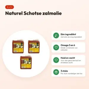 Utopia Schotse zalmolie naturel 1 l – omega 3 en 6, multipack 3 stuks – voordelen