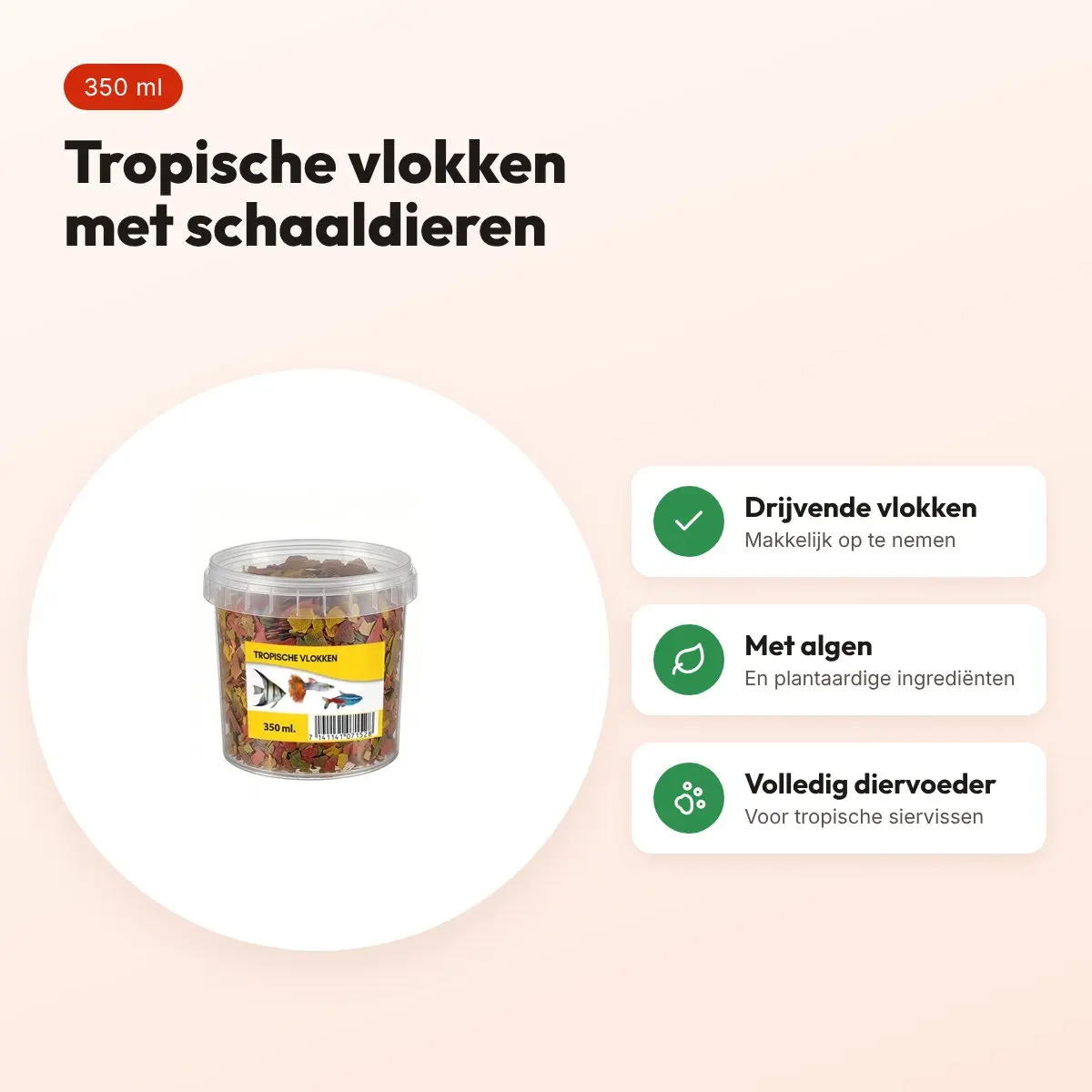 Utopia tropische vlokken visvoer 350 ml – voordelen