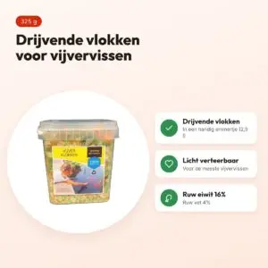 Utopia vijvervlokken drijvend 325 g (2,5 l) – voor vijvervissen – voordelen