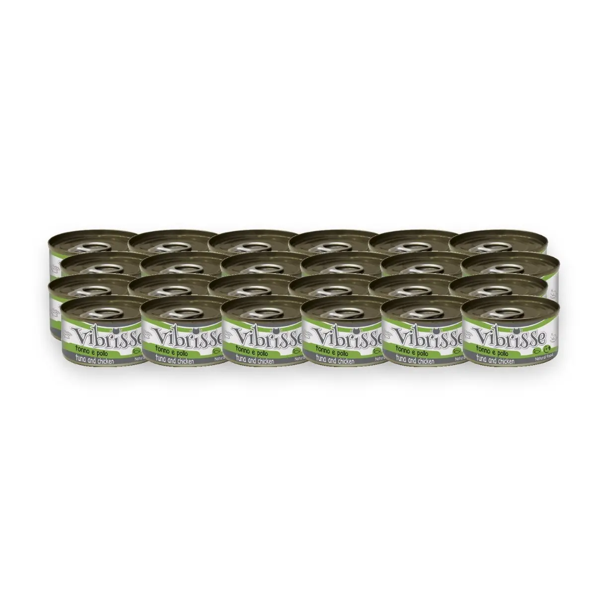 Vibrisse kattenvoer tonijn en kip 24 x 70 g – aanvullend natvoer