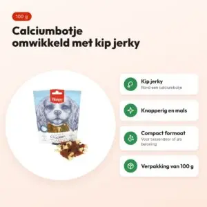 Wanpy hondensnack kip jerky en calciumbotjes 100 g – Oven-Roasted – voordelen