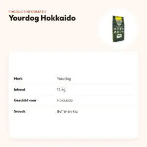 Yourdog hondenvoer Hokkaido 12 kg – buffel en kip – productinformatie