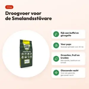 Yourdog hondenvoer Smalandsstövare Pup 12 kg – buffel en gevogelte – voordelen