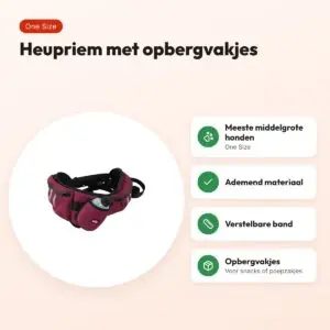 Zolux Bivouak heupriem Sport rood One Size – ademend materiaal – voordelen