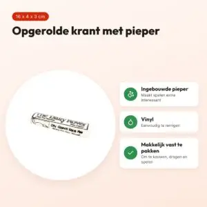 Zolux hondenspeeltje krant van vinyl 16 x 4 x 3 cm – met pieper – voordelen