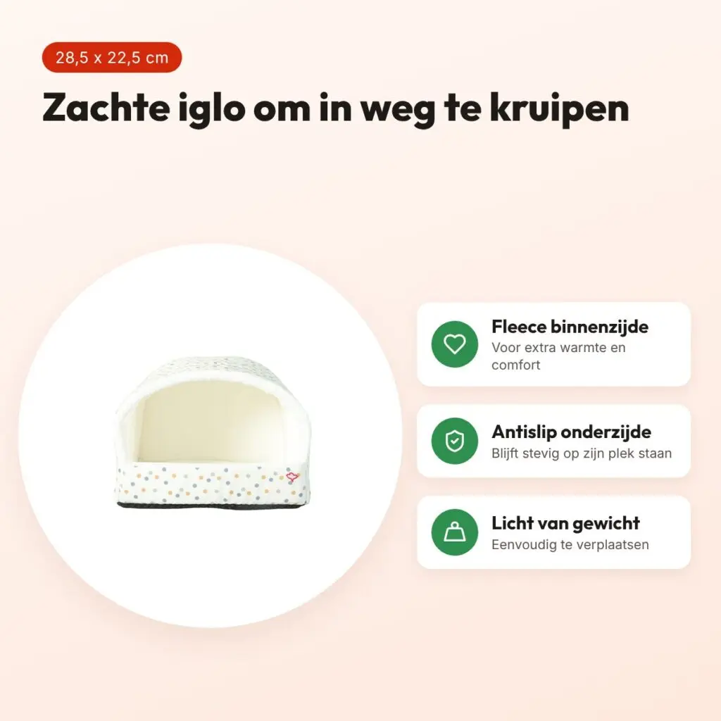 Zolux iglo Cosy gestipt 28,5 x 22,5 x 21 cm – voor konijn en cavia – voordelen
