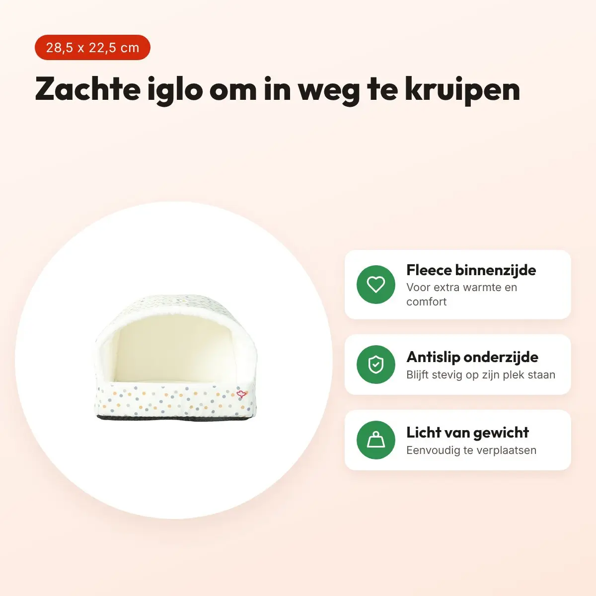 Zolux iglo Cosy gestipt 28,5 x 22,5 x 21 cm – voor konijn en cavia – voordelen
