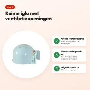 Zolux iglo voor knaagdieren kunststof blauw maat L 28,5 x 26 x 16,5 cm – voordelen